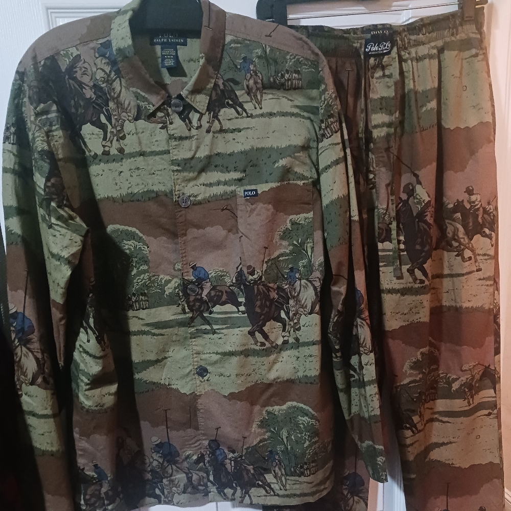 Polo Men's Limited Addition Polo Ralph Lauren Black Polo Player Pajamas